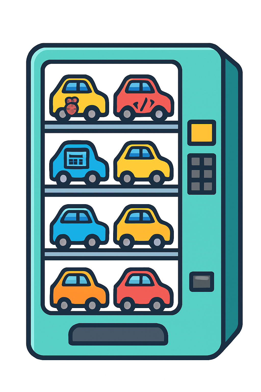 Vehicle Vending Machine Graphic